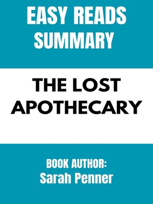 cover image of THE LOST APOTHECARY  by  Sarah Penner